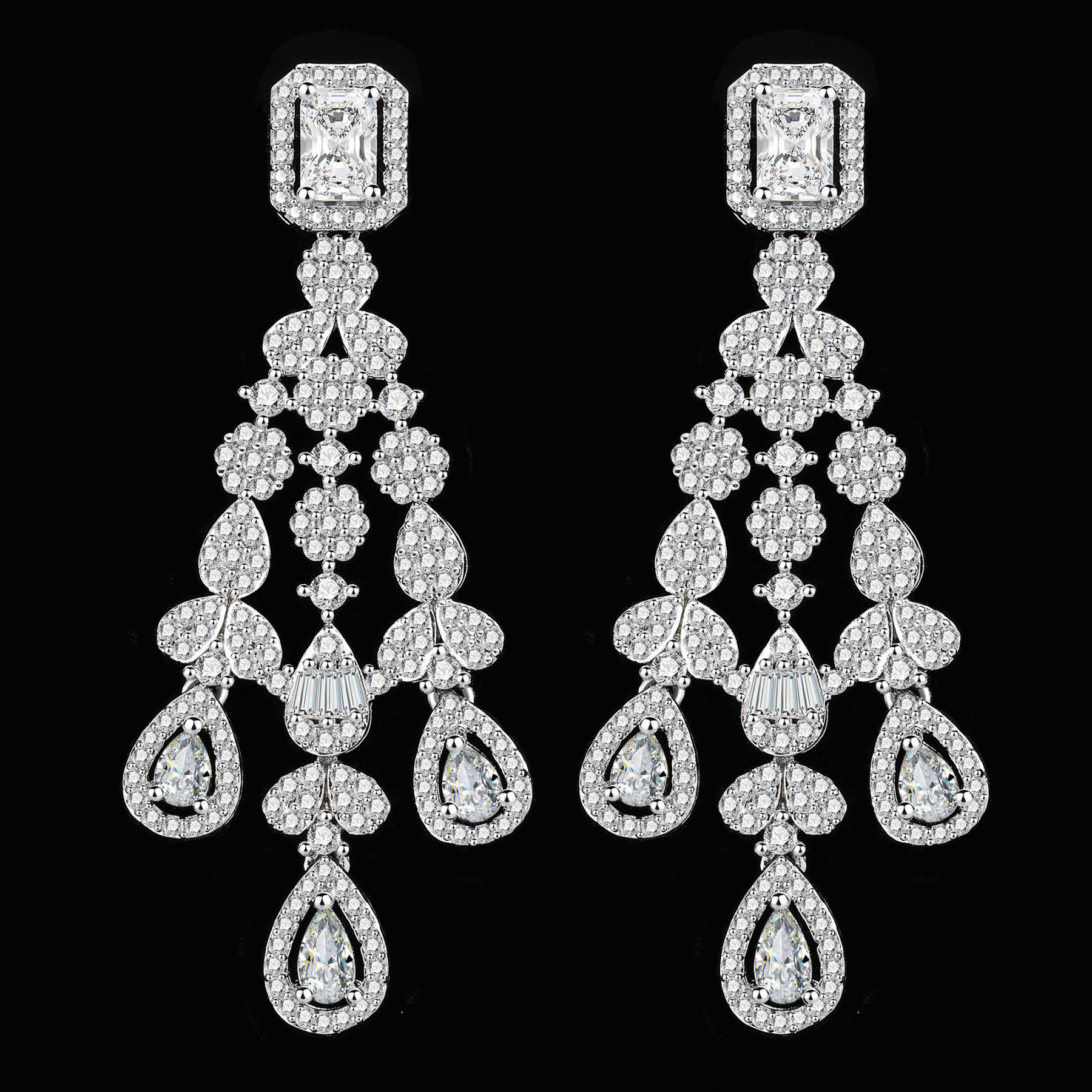 Ladies /Bridal Shiny Zircon Jewelry Sets #JEWLY062