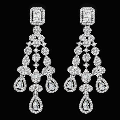 Ladies /Bridal Shiny Zircon Jewelry Sets #JEWLY062