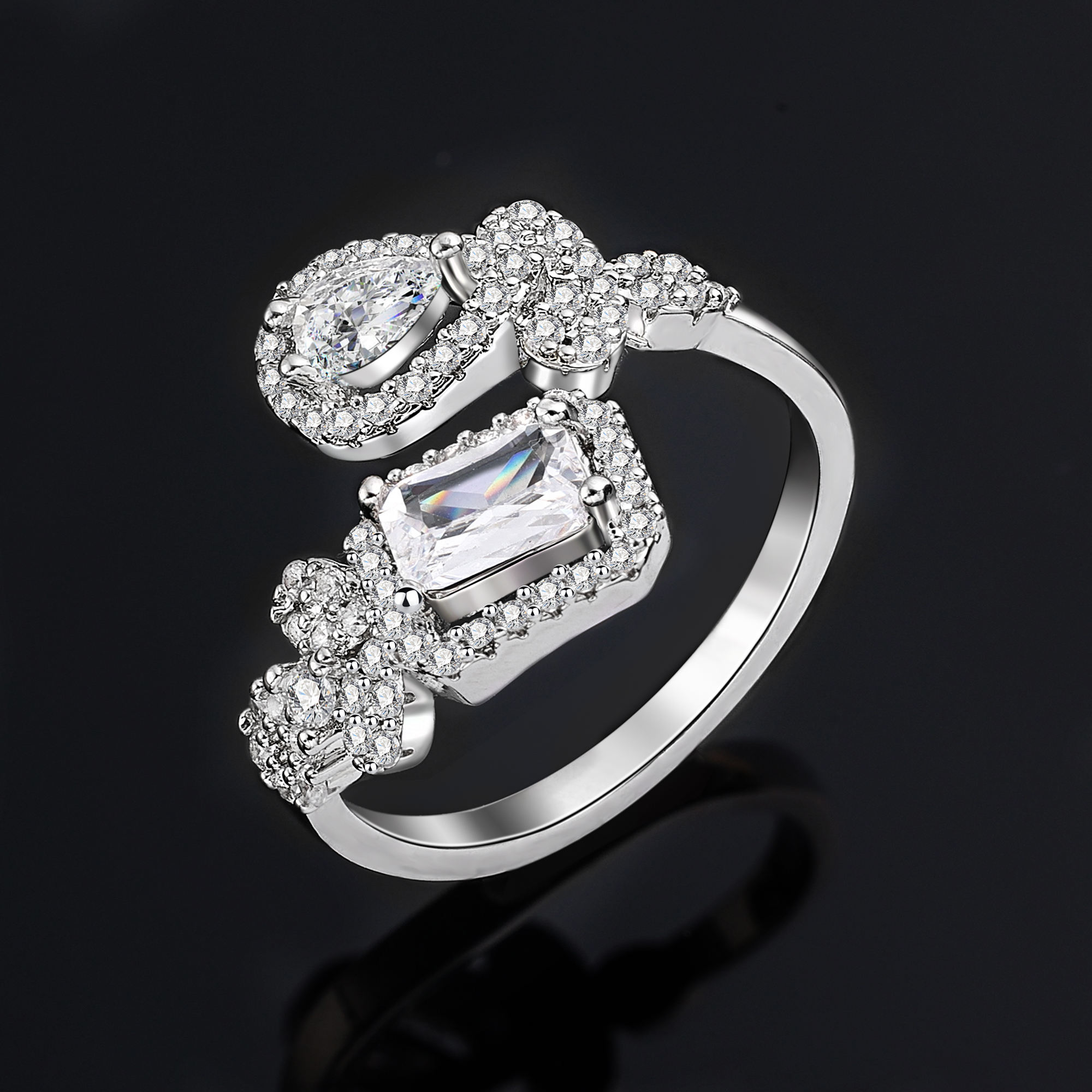 Ladies /Bridal Shiny Zircon Jewelry Sets #JEWLY062