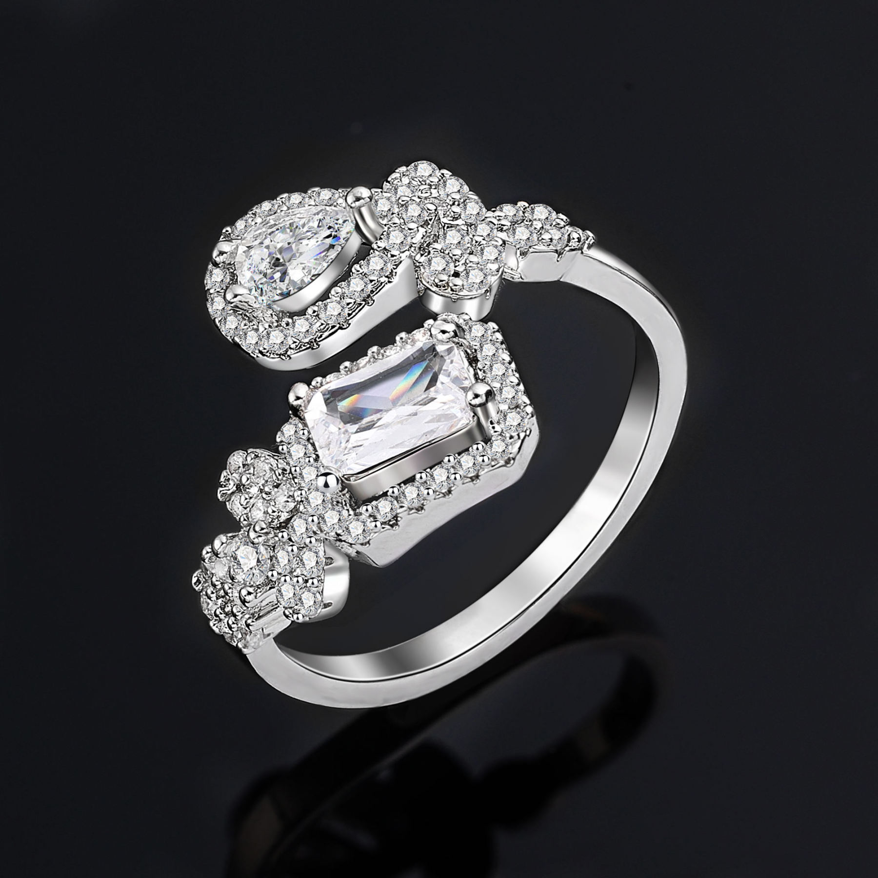 Ladies /Bridal Shiny Zircon Jewelry Sets #JEWLY062