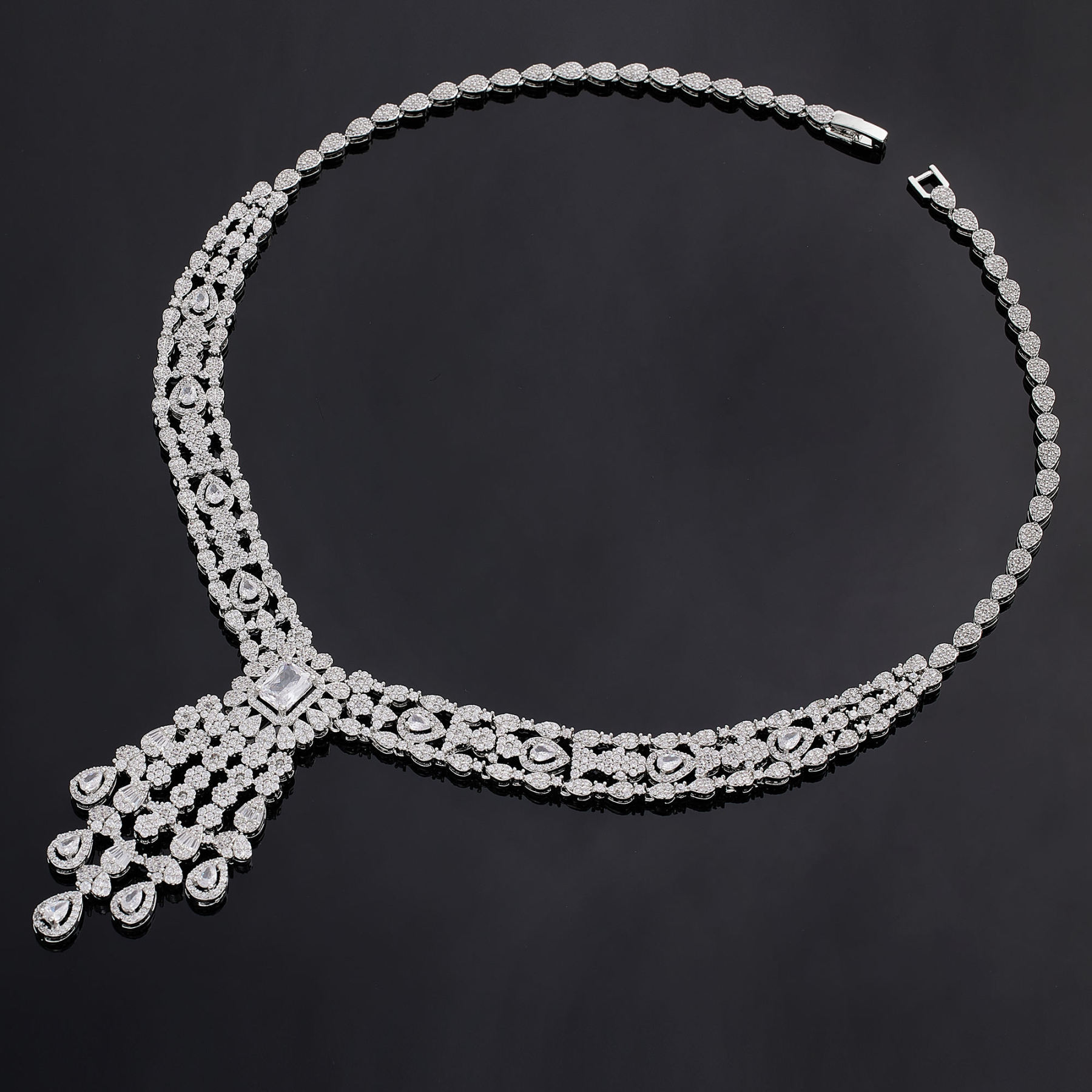 Ladies /Bridal Shiny Zircon Jewelry Sets #JEWLY062