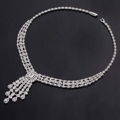 Ladies /Bridal Shiny Zircon Jewelry Sets #JEWLY062
