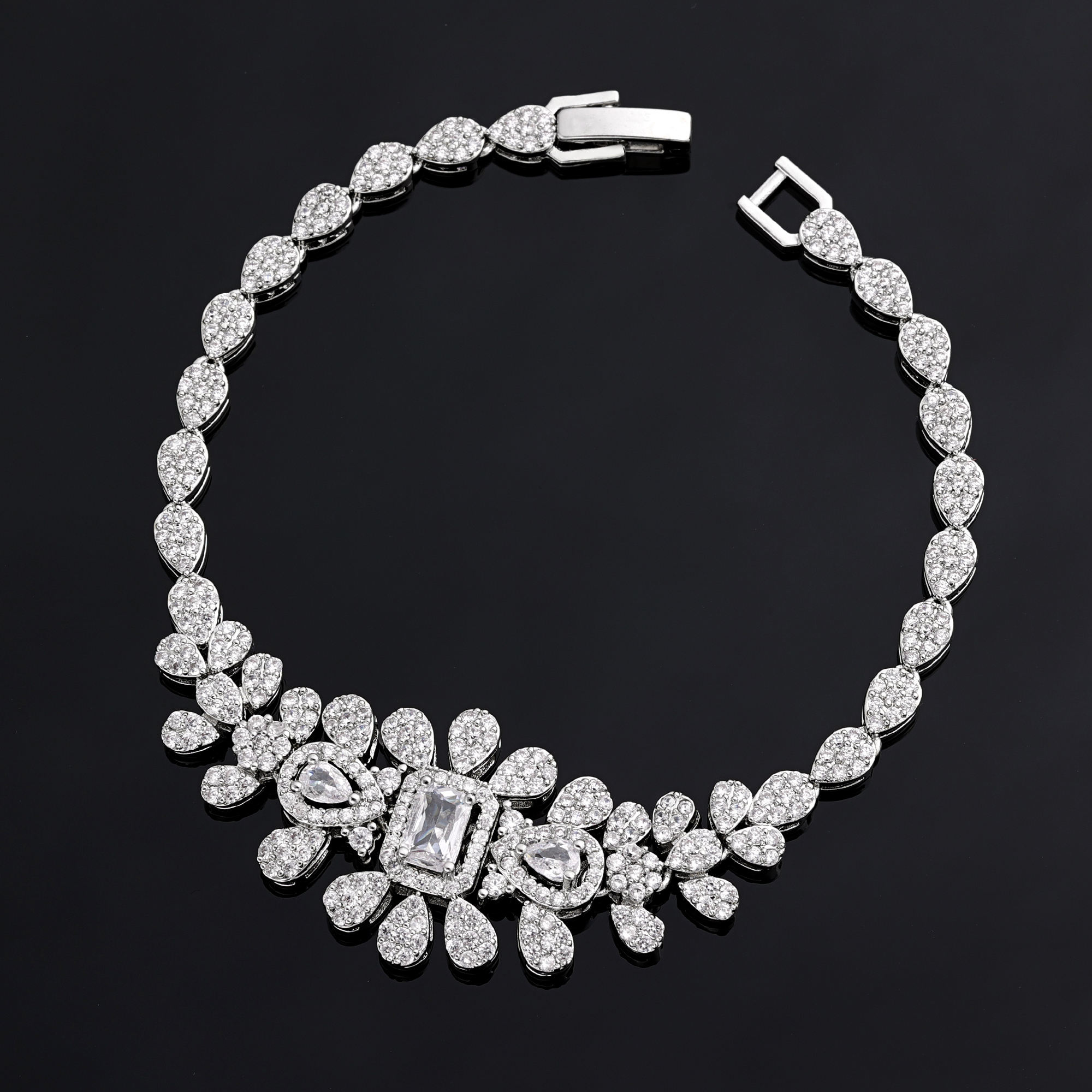 Ladies /Bridal Shiny Zircon Jewelry Sets #JEWLY062