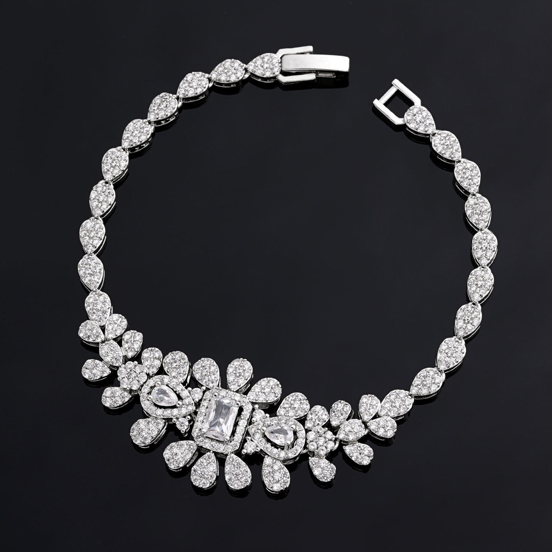 Ladies /Bridal Shiny Zircon Jewelry Sets #JEWLY062
