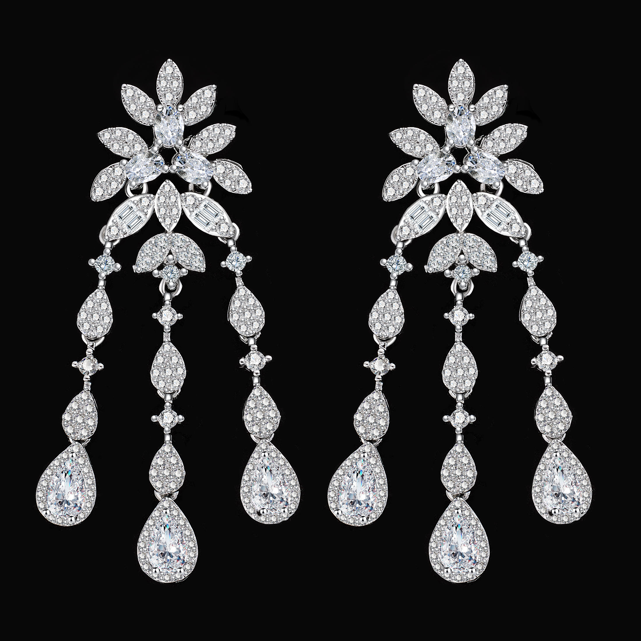 Ladies /Bridal Shiny Zircon Jewelry Sets #JEWLY063