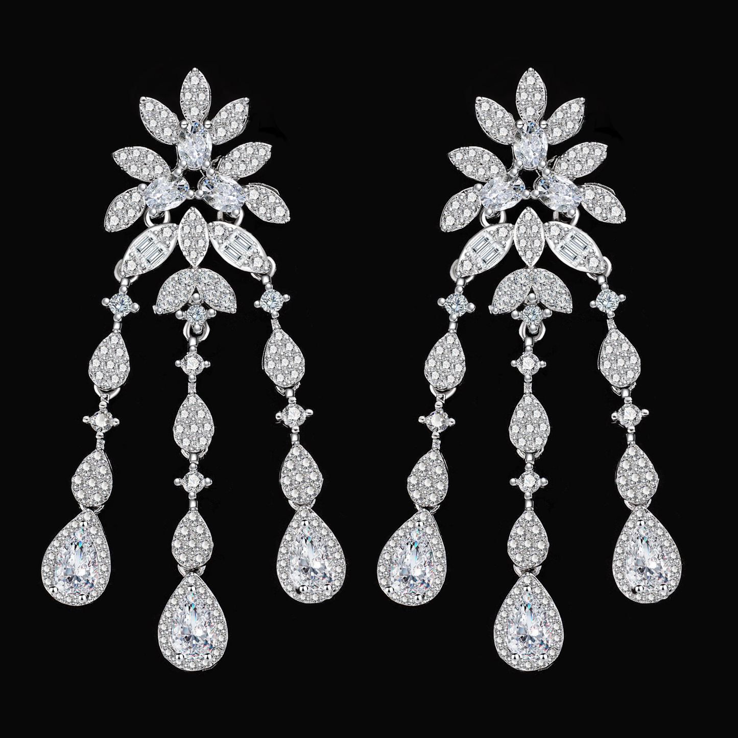 Ladies /Bridal Shiny Zircon Jewelry Sets #JEWLY063
