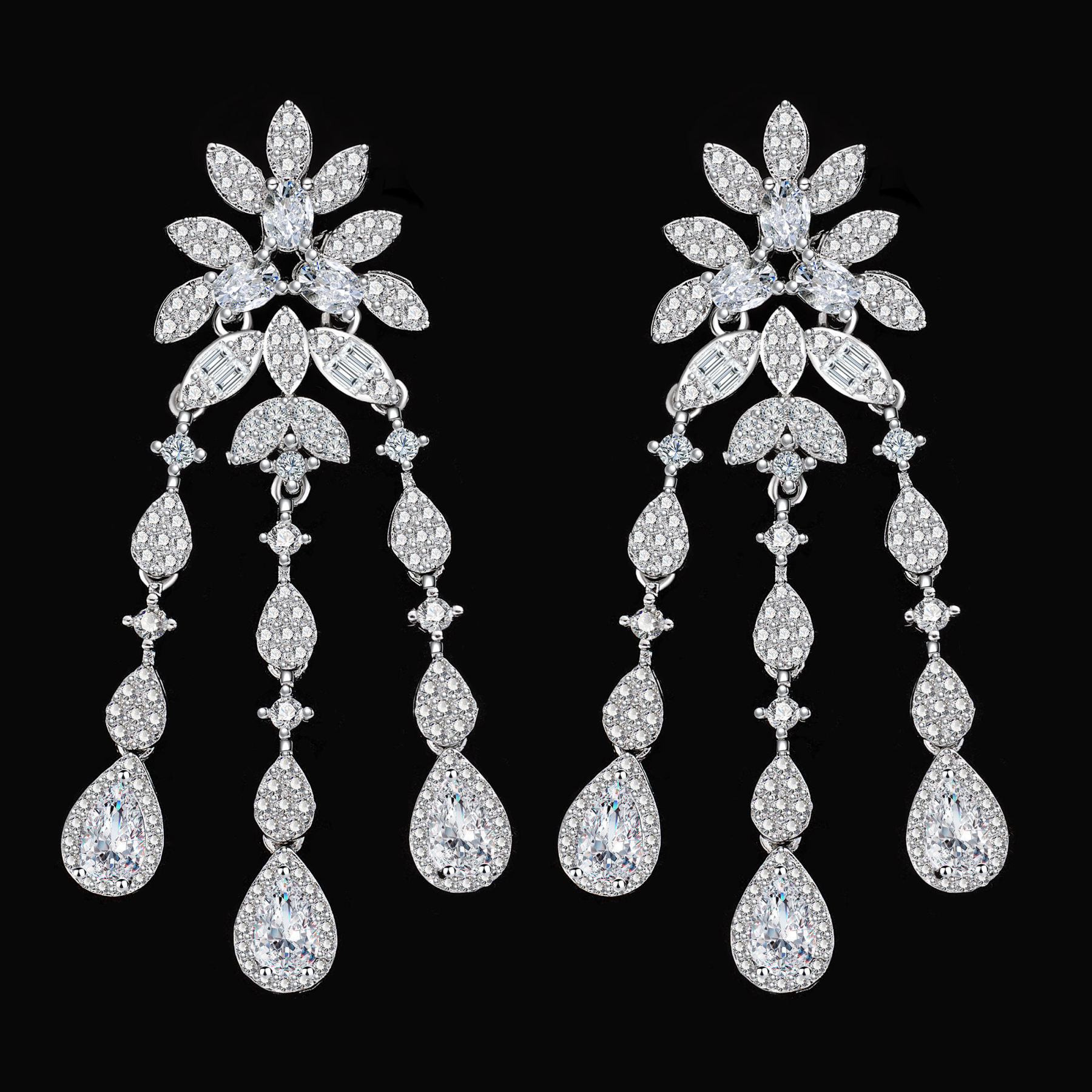 Ladies /Bridal Shiny Zircon Jewelry Sets #JEWLY063