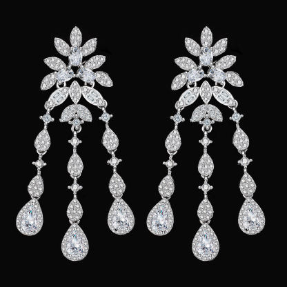 Ladies /Bridal Shiny Zircon Jewelry Sets #JEWLY063