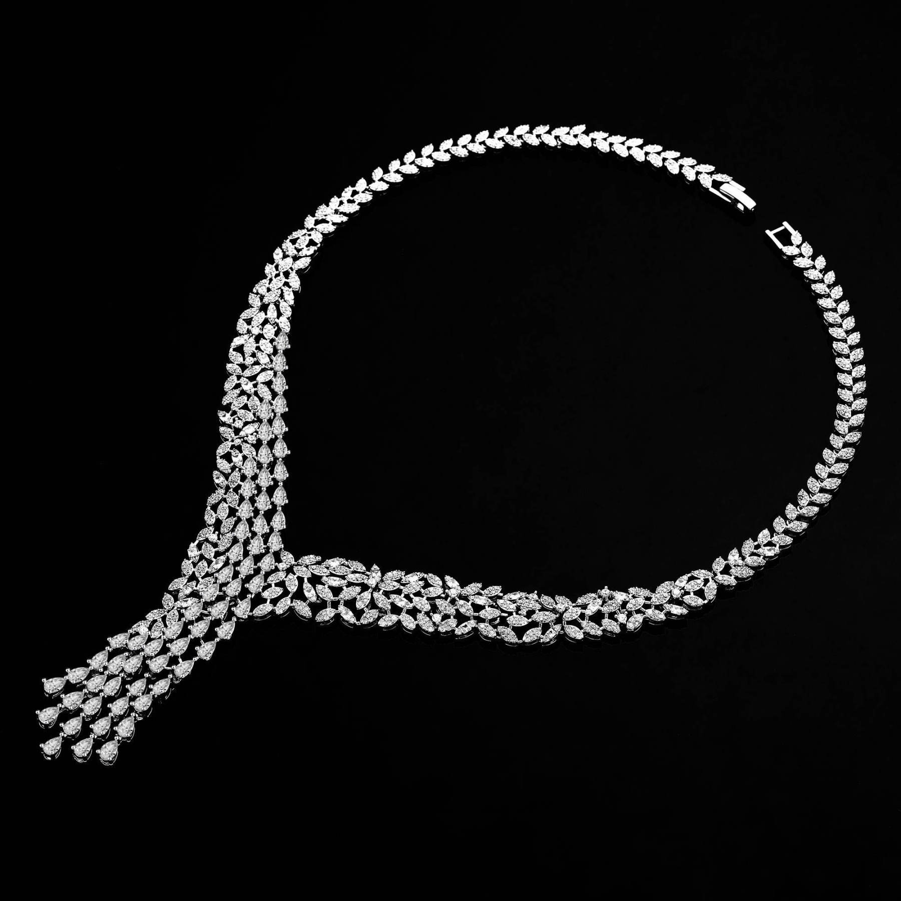 Ladies /Bridal Shiny Zircon Jewelry Sets #JEWLY064
