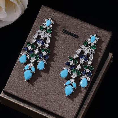 Ladies /Bridal Shiny Zircon Jewelry Sets #JEWLY065