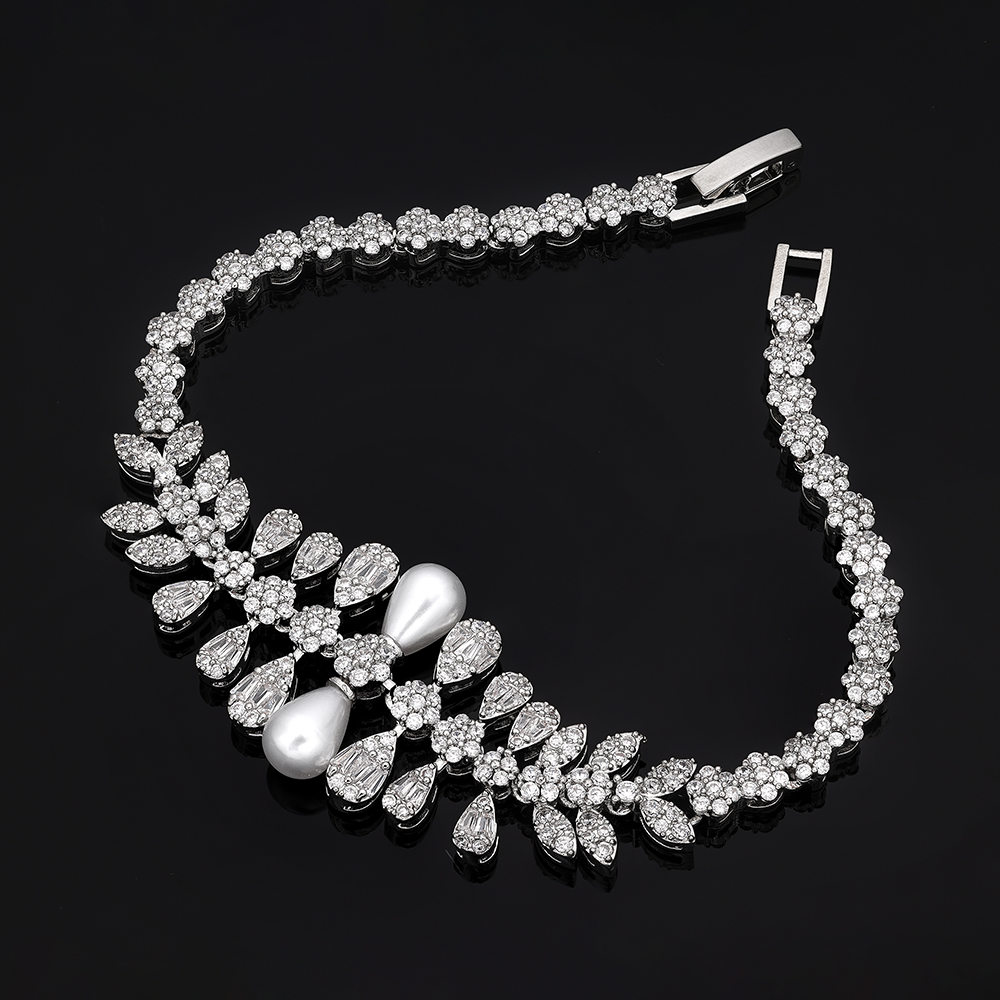 Ladies /Bridal Shiny Zircon Jewelry Sets #JEWLY067