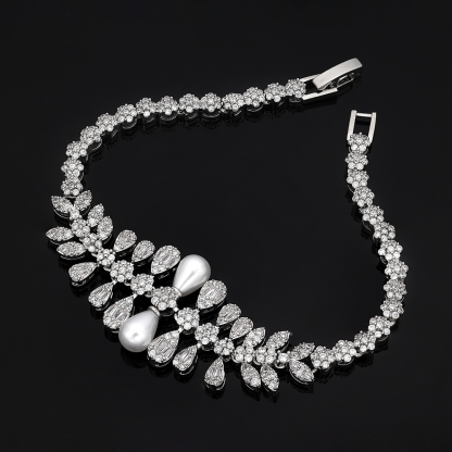 Ladies /Bridal Shiny Zircon Jewelry Sets #JEWLY067