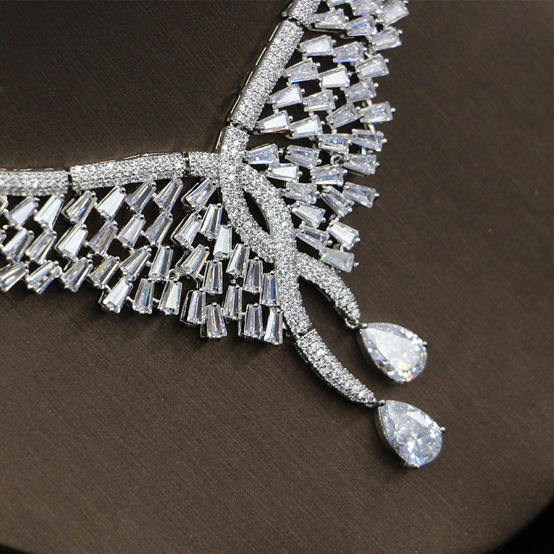 Ladies /Bridal Shiny Zircon Jewelry Sets #JEWLY068