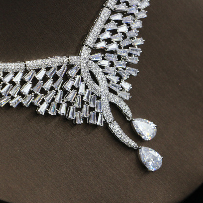 Ladies /Bridal Shiny Zircon Jewelry Sets #JEWLY068