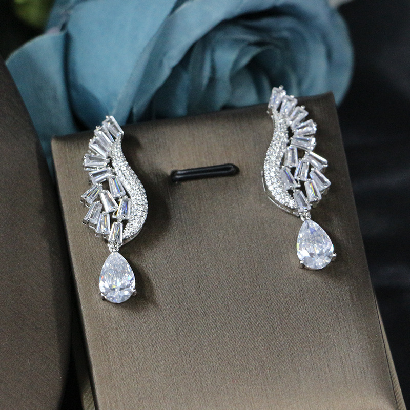 Ladies /Bridal Shiny Zircon Jewelry Sets #JEWLY068