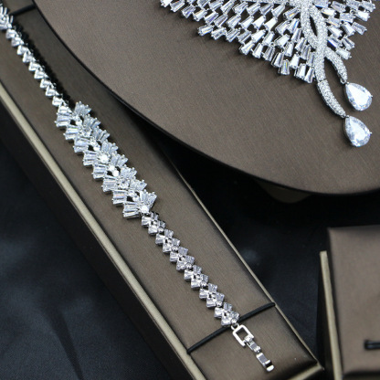 Ladies /Bridal Shiny Zircon Jewelry Sets #JEWLY068