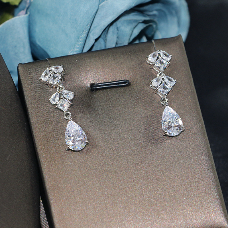 Ladies /Bridal Shiny Zircon Jewelry Sets #JEWLY069