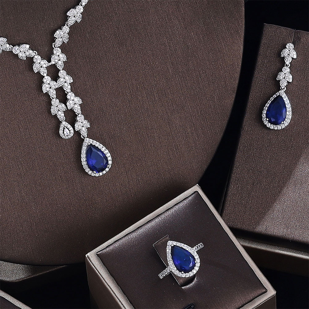 Ladies /Bridal Shiny Zircon Jewelry Sets #JEWLY70