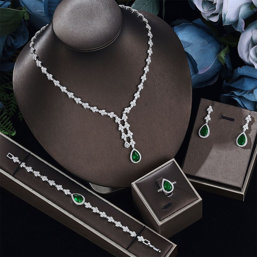 Ladies /Bridal Shiny Zircon Jewelry Sets #JEWLY70