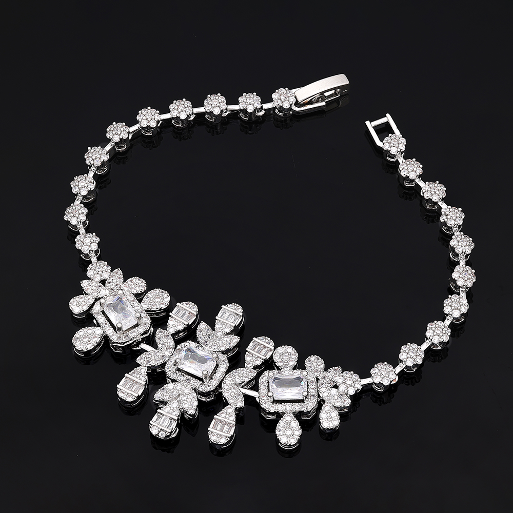 Ladies /Bridal Shiny Zircon Jewelry Sets #JEWLY71