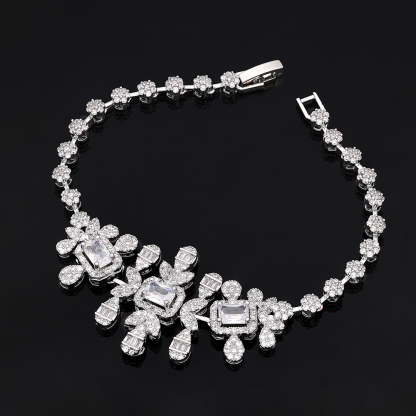 Ladies /Bridal Shiny Zircon Jewelry Sets #JEWLY71