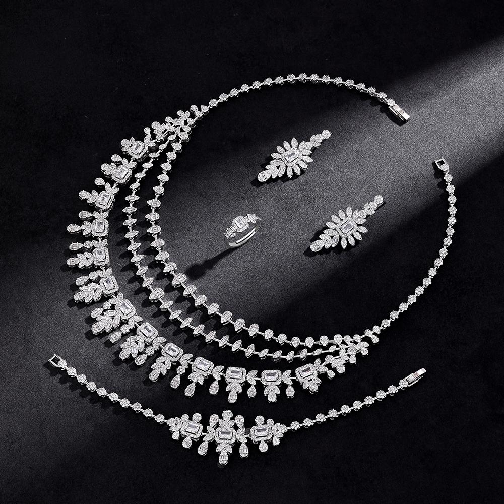 Ladies /Bridal Shiny Zircon Jewelry Sets #JEWLY71