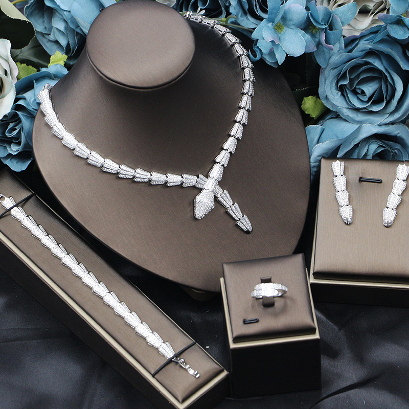 Ladies /Bridal Shiny Zircon Jewelry Sets #JEWLY72