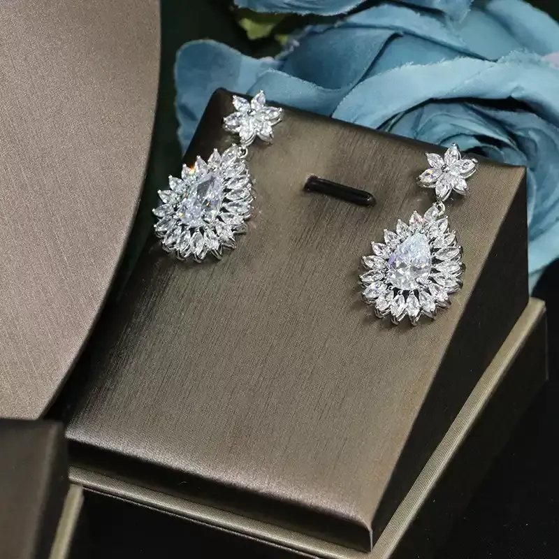 Ladies /Bridal Shiny Zircon Jewelry Sets #JEWLY73