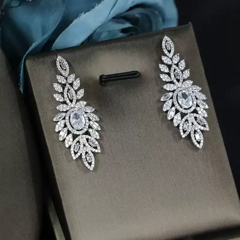 Ladies /Bridal Shiny Zircon Jewelry Sets #JEWLY76