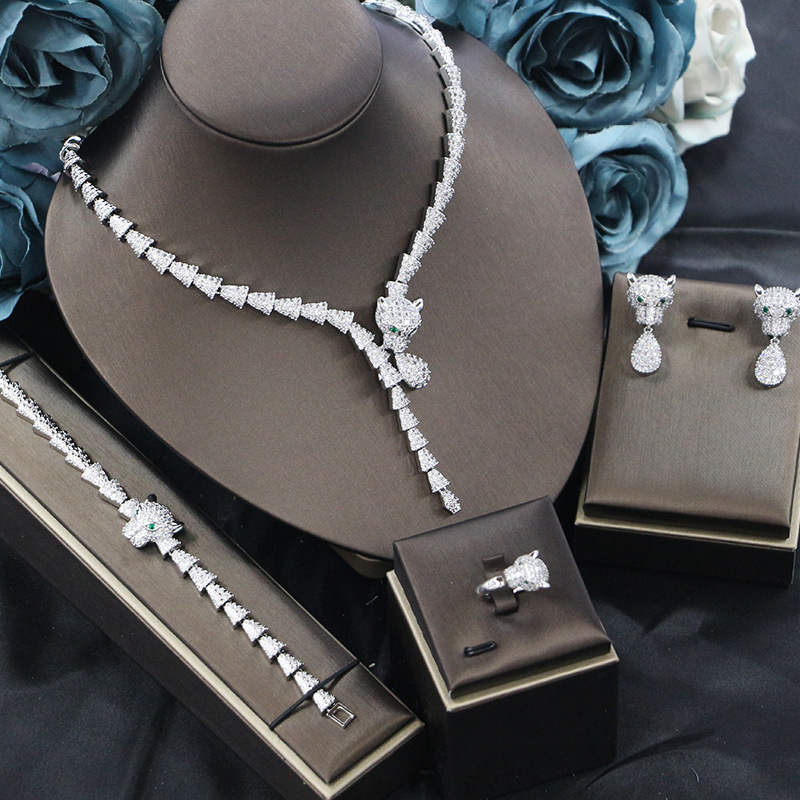 Ladies /Bridal Shiny Zircon Jewelry Sets #JEWLY77