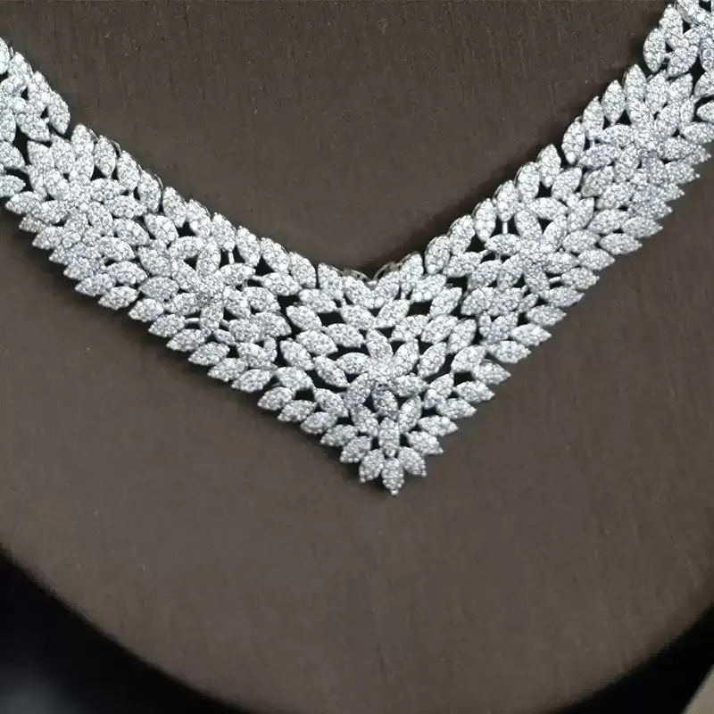 Ladies /Bridal Shiny Zircon Jewelry Sets #JEWLY79