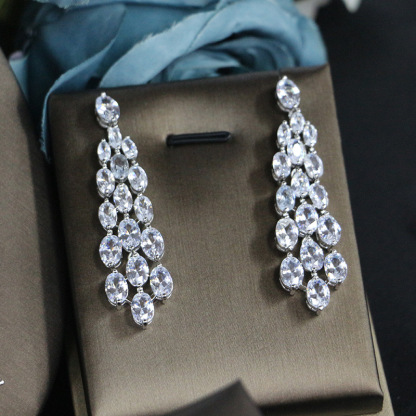 Ladies /Bridal Shiny Zircon Jewelry Sets #JEWLY80