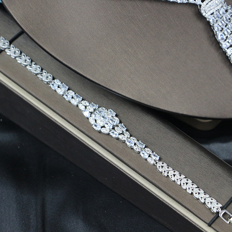 Ladies /Bridal Shiny Zircon Jewelry Sets #JEWLY80