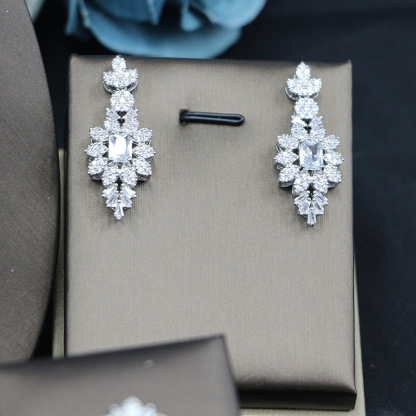 Ladies /Bridal Shiny Zircon Jewelry Sets #JEWLY83