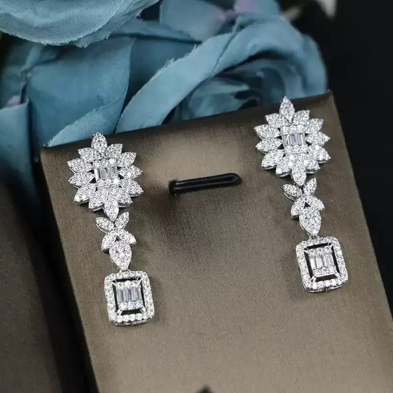 Ladies /Bridal Shiny Zircon Jewelry Sets #JEWLY89