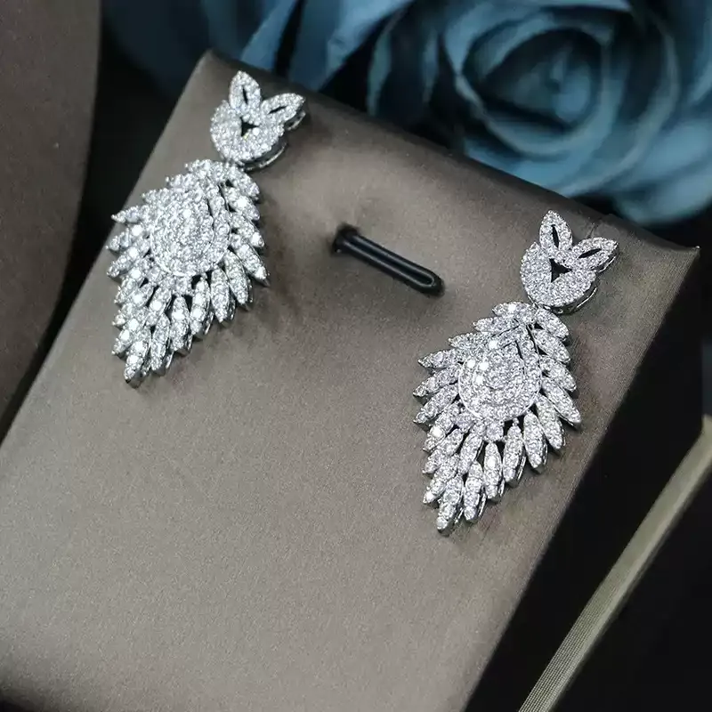 Ladies /Bridal Shiny Zircon Jewelry Sets #JEWLY90