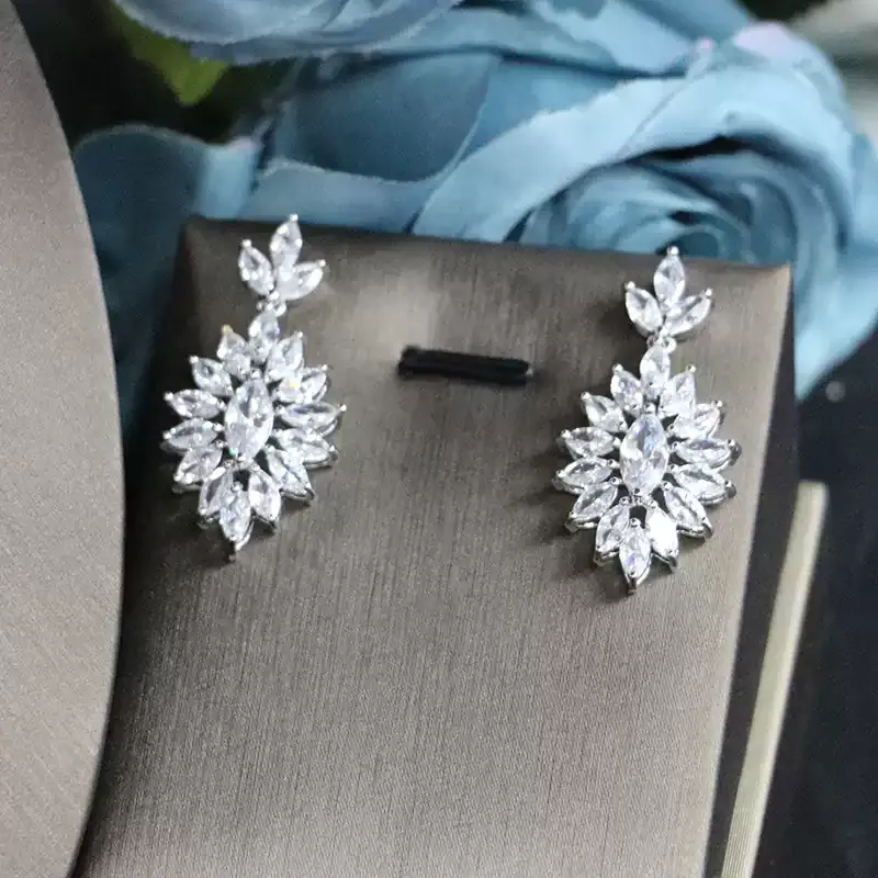 Ladies /Bridal Shiny Zircon Jewelry Sets #JEWLY91