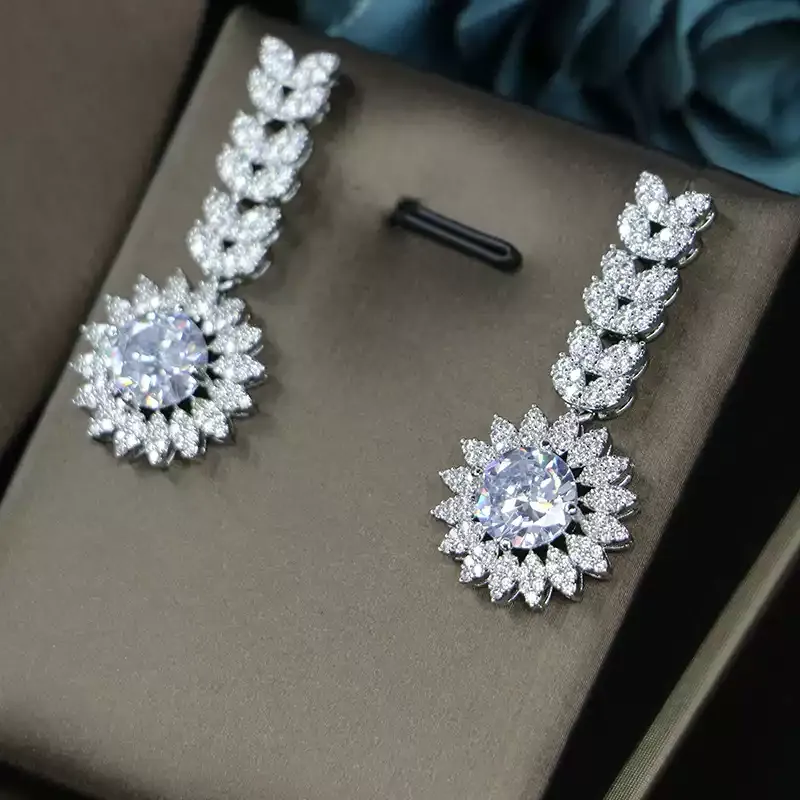 Ladies /Bridal Shiny Zircon Jewelry Sets #JEWLY92