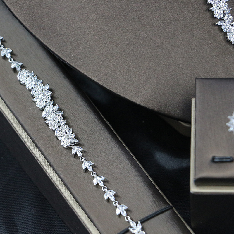 Ladies /Bridal Shiny Zircon Jewelry Sets #JEWLY93