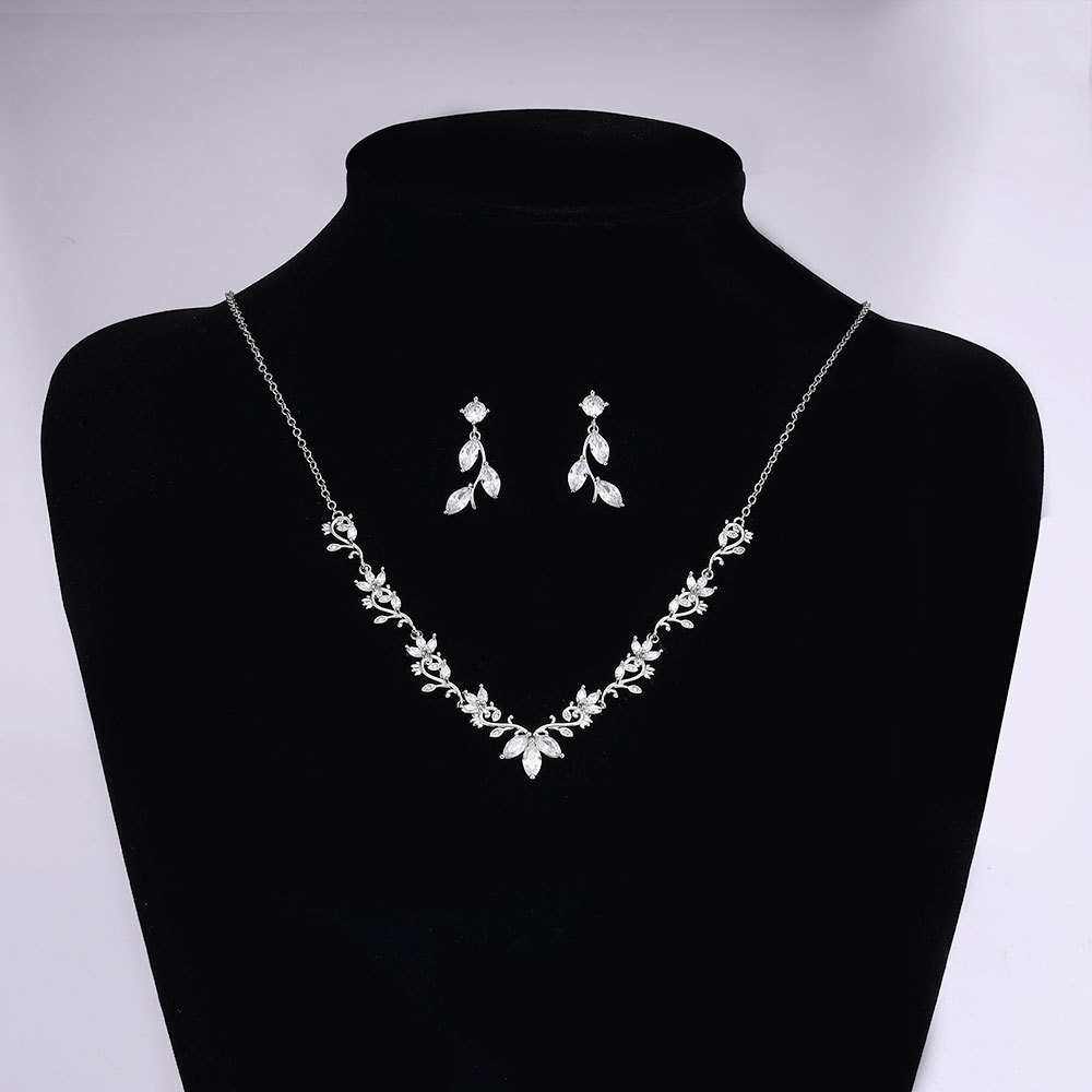 Ladies /Bridal Shiny Zircon Jewelry Sets #JEWLY94