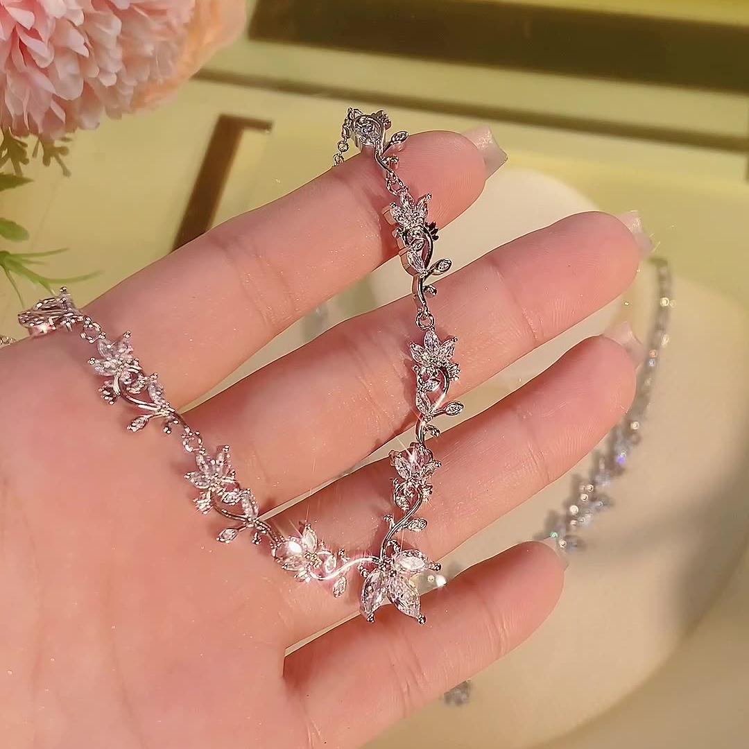 Ladies /Bridal Shiny Zircon Jewelry Sets #JEWLY94