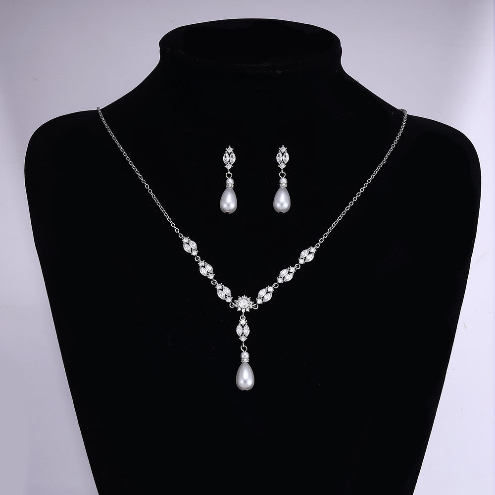 Ladies /Bridal Shiny Zircon Jewelry Sets #JEWLY97