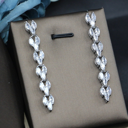 Ladies /Bridal Shiny Zircon Jewelry Sets #JEWLY99