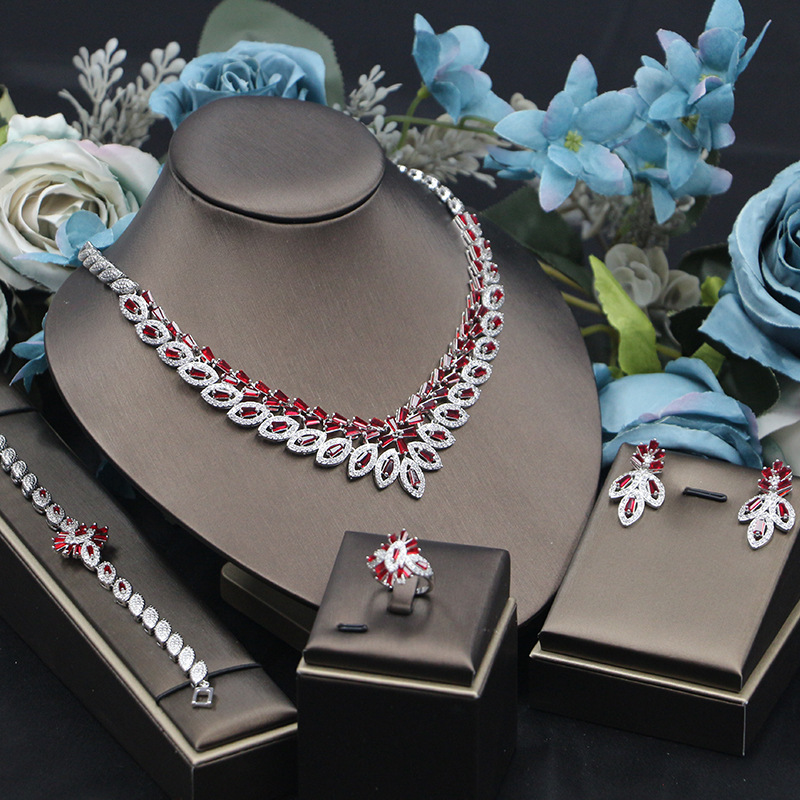 Ladies /Bridal Shiny Zircon Jewelry Sets #JEWLY102