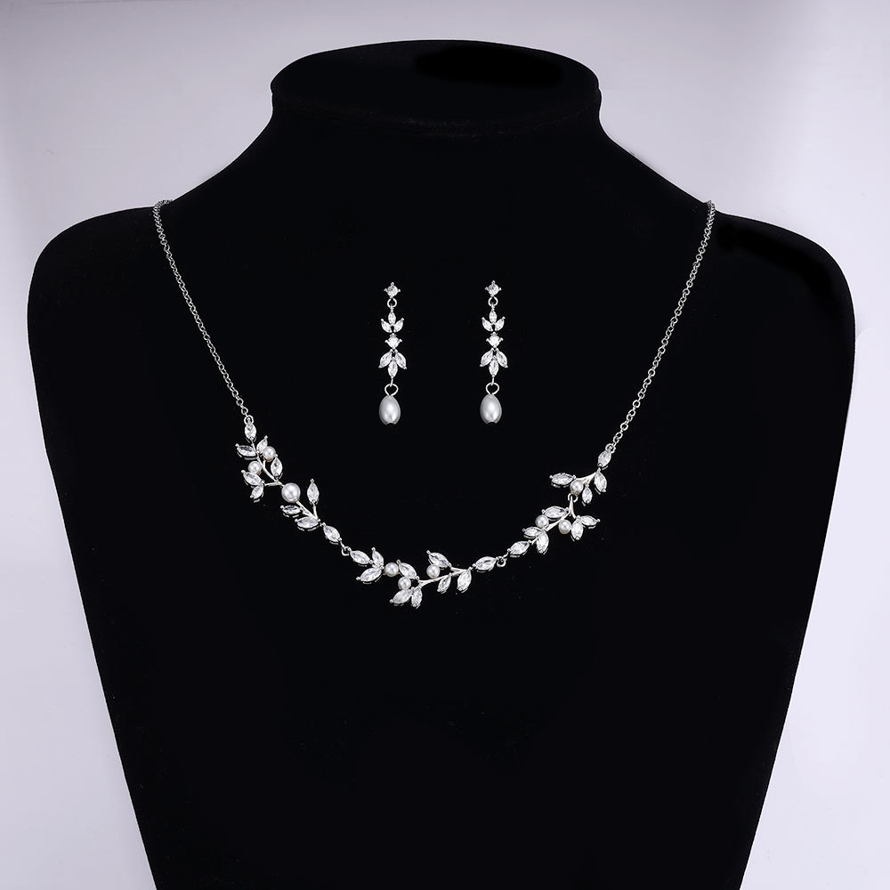 Ladies /Bridal Shiny Zircon Jewelry Sets #JEWLY104