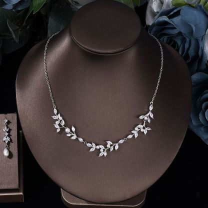 Ladies /Bridal Shiny Zircon Jewelry Sets #JEWLY104