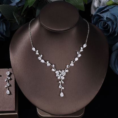 Ladies /Bridal Shiny Zircon Jewelry Sets #JEWLY107