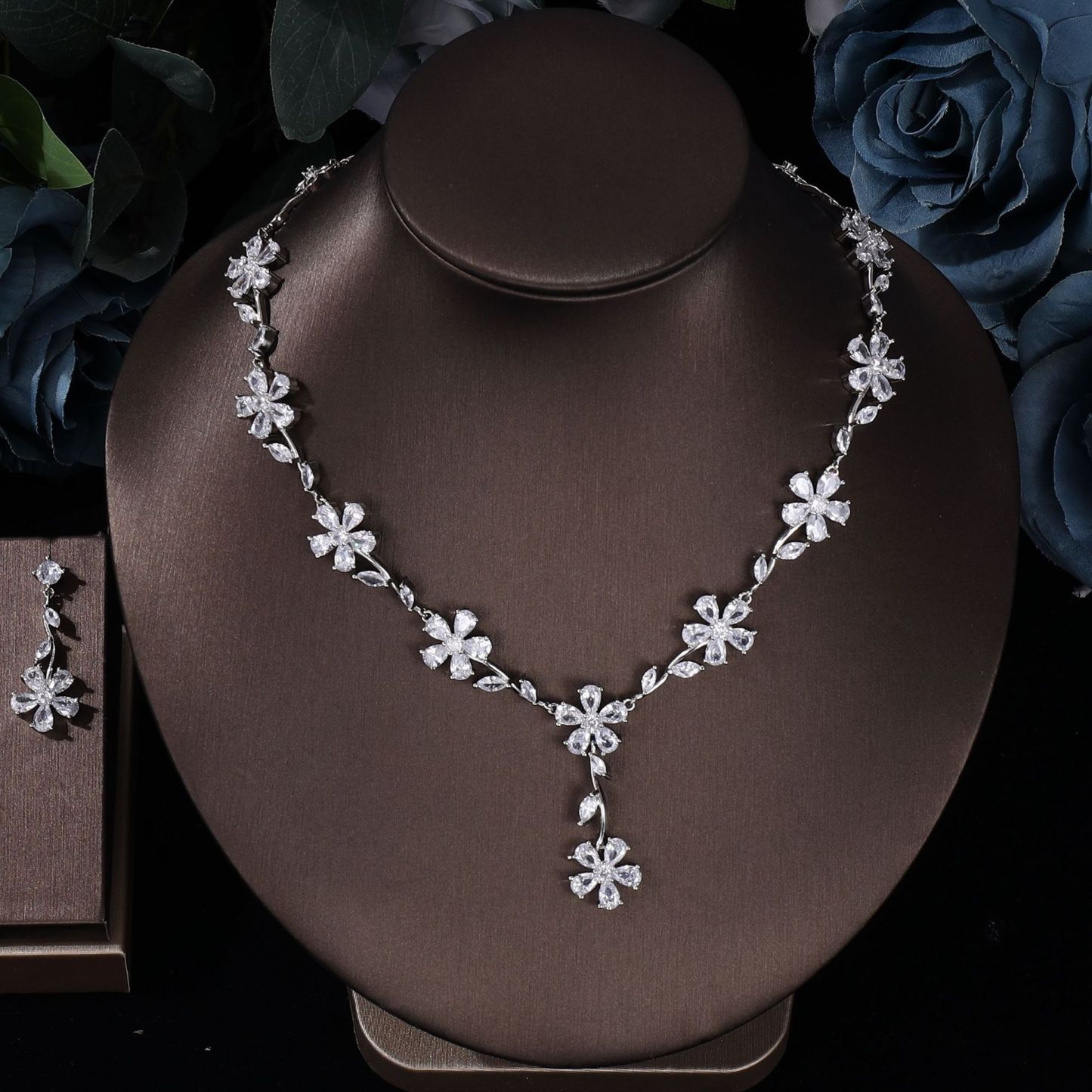 Ladies /Bridal Shiny Zircon Jewelry Sets #JEWLY108
