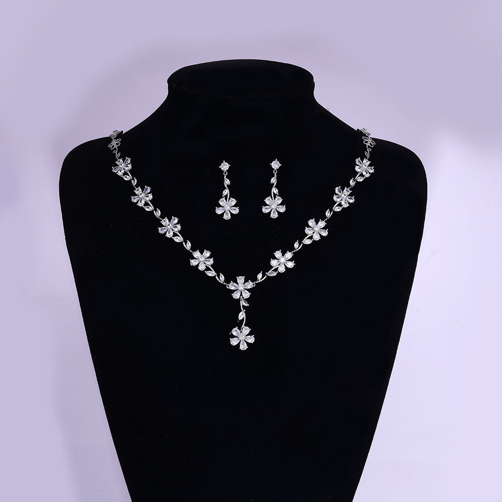 Ladies /Bridal Shiny Zircon Jewelry Sets #JEWLY108