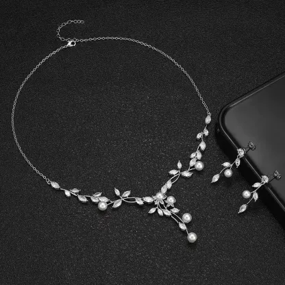 Ladies /Bridal Shiny Zircon Jewelry Sets #JEWLY109